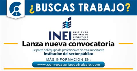 Inei Convocatoria Operador De Empresa Cajamarca Para Cajamarca