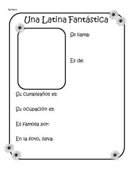 Una Latina Fant Stica By Temporary Tica Teachers Pay Teachers