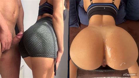 Cumshot On Perfect Ass In Yoga Shorts PornMega