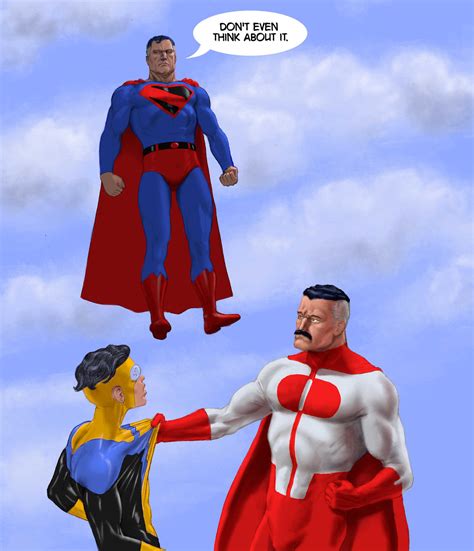 Superman Confronts Omni Man By Nick Perks On Deviantart