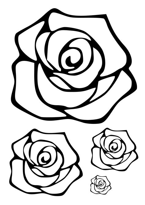 Роза Трафарет Картинки – Telegraph