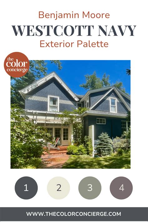 Benjamin Moore Westcott Navy Exterior Color Review Color Concierge