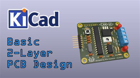 Basic Kicad 2 Layer Pcb Routing Demonstration Youtube