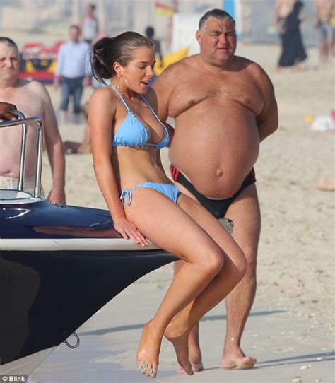 Helen Flanagan Shows Off Her Fantastic Beach Body In Blue String Bikini In Dubai Daily Mail Online
