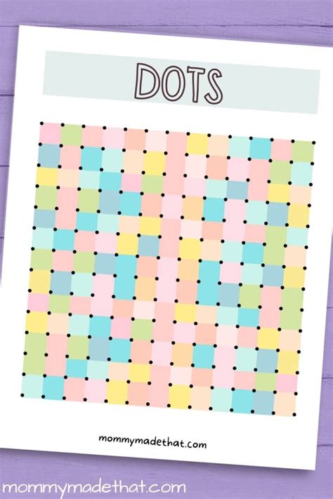 Printable Dot Game Fun Free Templates And Grids