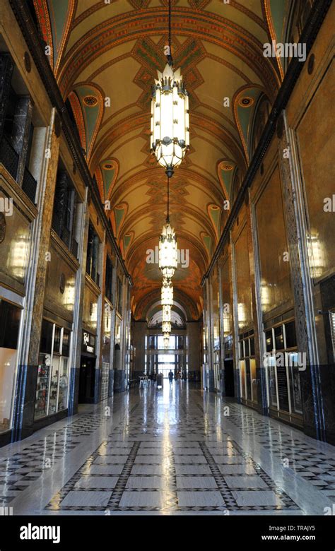 Interior Del Emblem Tico Edificio Fisher En El Nuevo Centro Del Rea De