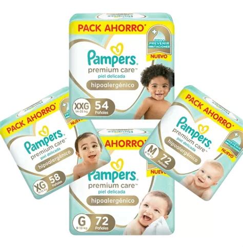 Pañales Pampers Premium Care Plus Xxg Xg G M MercadoLibre