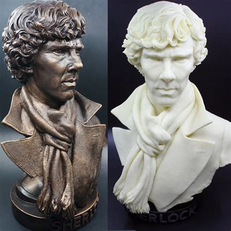 High Quality Sherlock Holmes Bust Resin Statue Action Figure Sherlock Holmes Doll Resin Figure ...