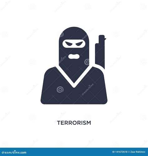 Terrorism Icon On White Background Simple Element Illustration From