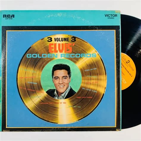 Elvis Presley Golden Records Vol 3 1972 Rca Victor Lsp 2765 Strong Vg