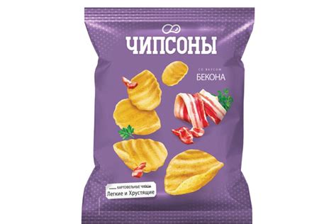 Чипсы со вкусом бекона «Чипсоны», 90 г - купить по цене производителя с ...
