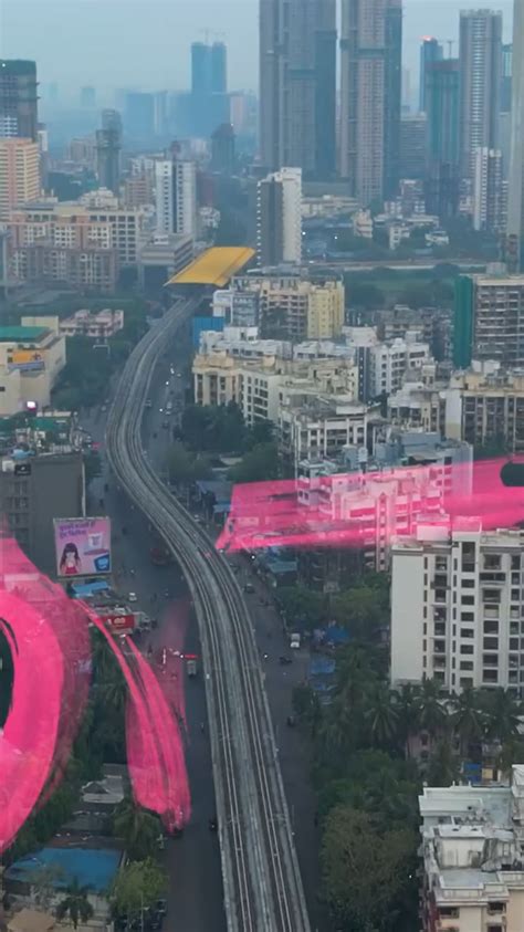 Mumbai Metro Drone View Rindianrailways