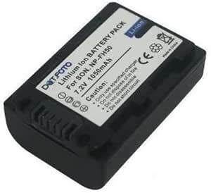 Dot.Foto NP-FH40, NP-FH50 Premium 7.2v / 1050mAh Batterie Rechargeable ...