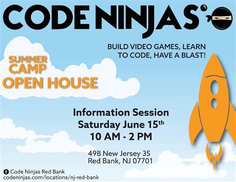Jun 15 Code Ninjas Summer Camp Open House Middletown Nj Patch