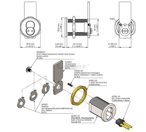 Sfic Cam Lock Housing｜interchangeable Cores Luter Locks
