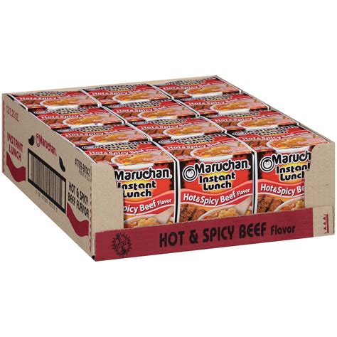 Amazon Maruchan Instant Lunch Hot Spicy Beef Ramen Noodle Soup