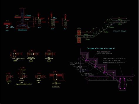 Plano De Detalles Estructurales En En Autocad Librer A Cad