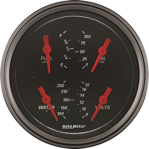 Amazon Auto Meter Designer Black Quad Gauge In