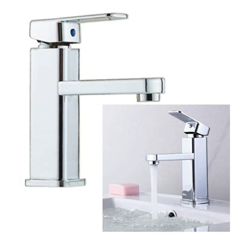 Modern Fürdőszoba Csaptelep Mosdóval Tap Mono Forgó Hot Cold Csaptelep Csap Vízesés