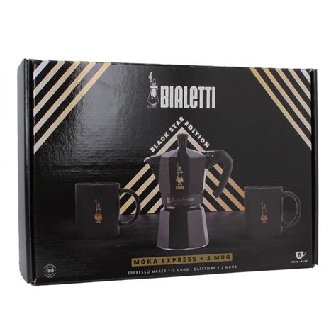 Bialetti Moka 6 Cup Black Edition T Set My Coffee Shop