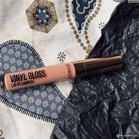 Блеск для губ DIVAGE VINYL GLOSS - «Сочный, полупрозрачный карамельный ...