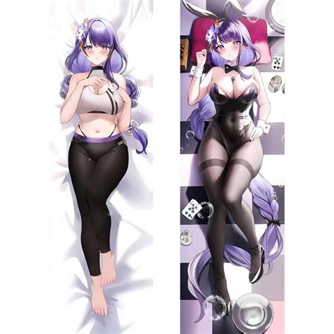 Anime Genshin Impact Raiden Ei Raiden Shogun Cosplay Dakimakura Hugging