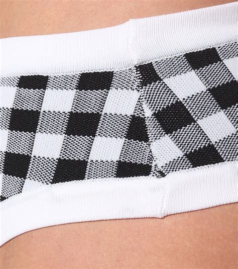 La Plage Gingham Bikini Bottoms In White Tropic Of C Mytheresa
