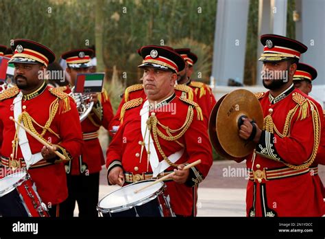 Dubai United Arab Emirates March 15 2022 Emirati Police Brass Band