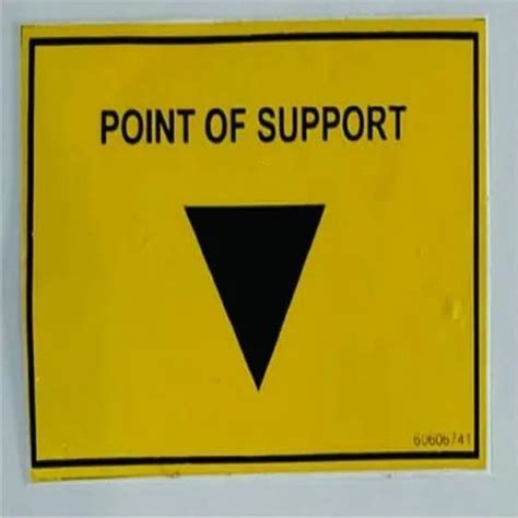 Yellow and Black Weatherproof PVC Warning Sticker at ₹ 1/square inch in ...