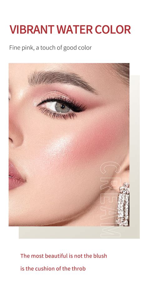 Blush Em Pó Maquiagem Nude Natural Reparo Facial Cor De Destaque E Acabamento Rouge