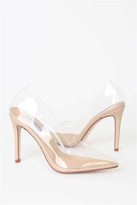 Steve Madden Vegas Clear Pumps Clear Pointed Toe Pumps Lulus