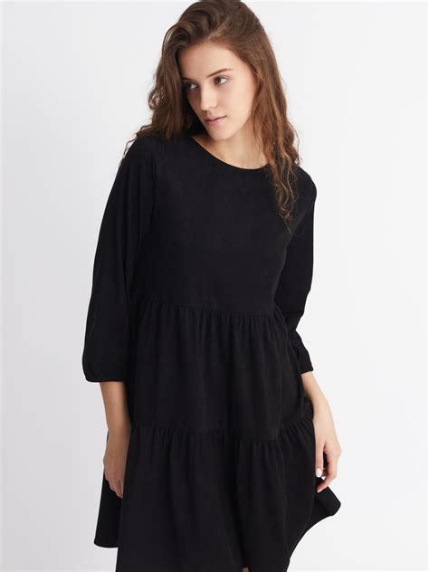 Ярусное замшевое платье мини с укороченными рукавами 023348259023, цвет ...