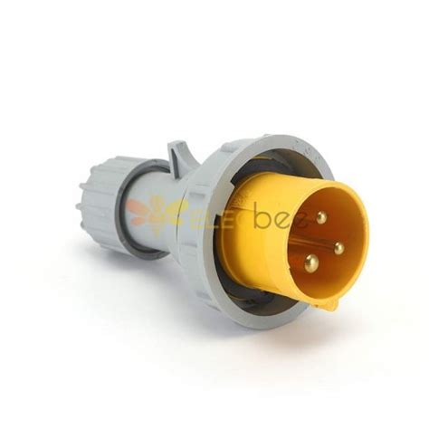 Waterproof Industrial Connector Plug 3pin 32a 110v 2pe Ip67