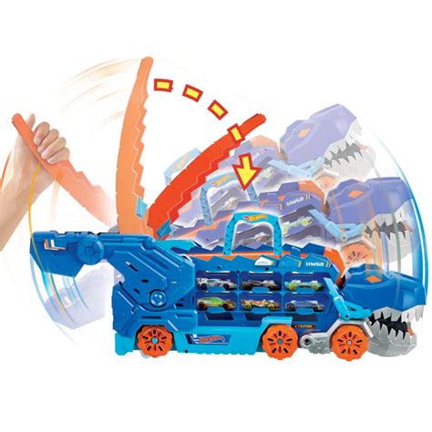 Hot Wheels City Átalakítható Ultimate Autószállító T Rex Mattel vásárlás a Játékshopban