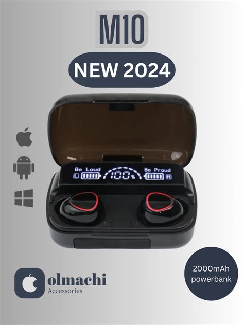 Беспроводные наушники М10, Bluetooth с Power bank 2000 мА/ч, IOS ...