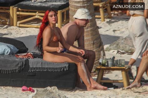 Lourdes Leon Wears A Bikini As She Kisses Her Boyfriend During Getaway To Tulum Aznude