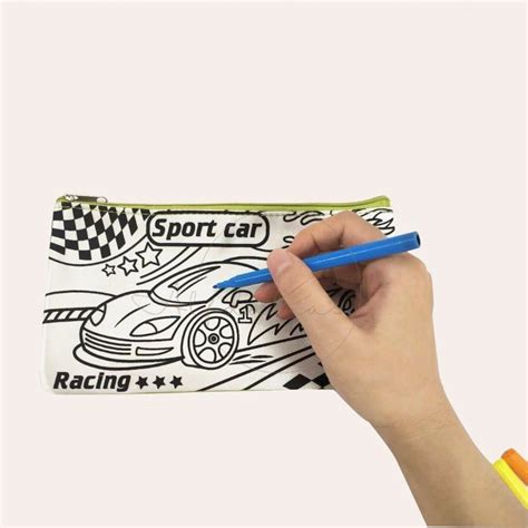Diy Color Your Own Pencil Case Hobbies And Toys Stationary And Craft