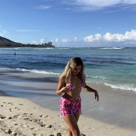 Pink Floral Piece String Bikini Set Size Depop