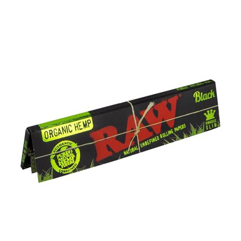 Raw Black Organic Hemp King Size Slim Papers The Juicyjoint