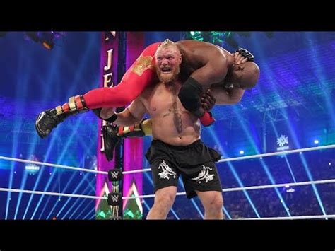 Brock Lesnar Vs Bobby Lashley Crown Jewel Highlights Today Brock