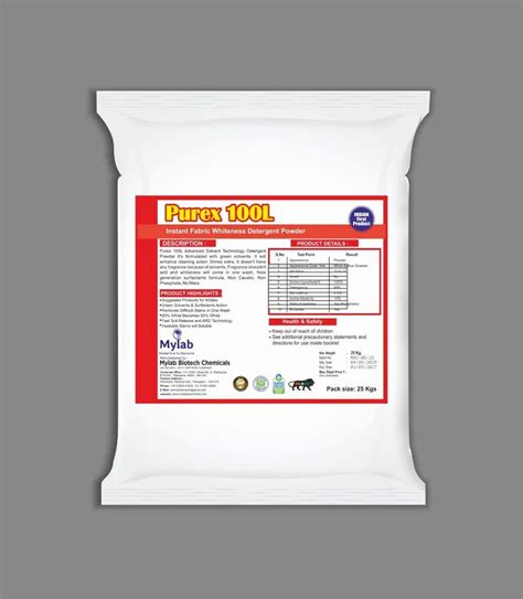 Purex 100 L ( Indian First Intant Whiteness Detergent Powder ), Packaging Size: 5 Kg at ₹ 150/kg ...