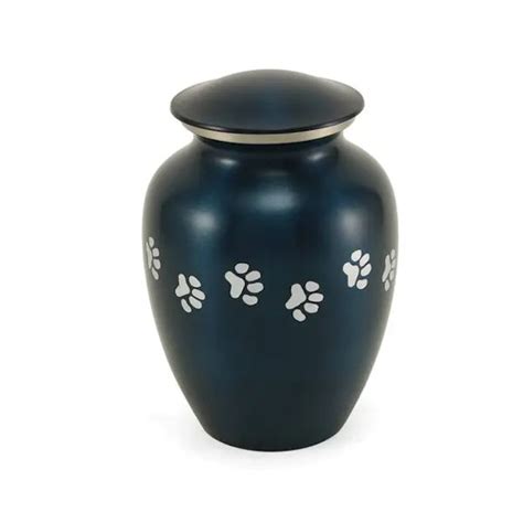 Classic Paw Blue Urn Radiant Heart After Care For Pets