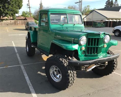 1959 WIllys Jeep Pickup Truck F4 134 Lifted V8 Runs Well And Looks