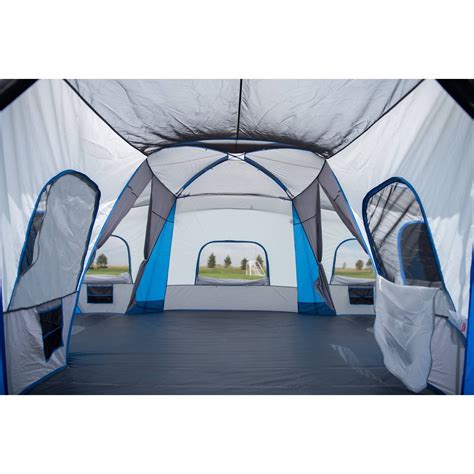 Ozark Trail 16-Person 3-Room Family Cabin Tent, with 3 Entrances