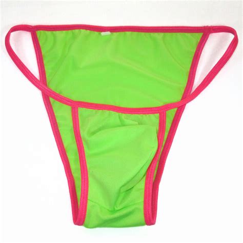 K Colored Sexy Mens Tanga String Bikini Bulge Pouch Swim Bikini Ebay