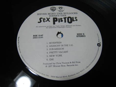 LP SEX PISTOLS NEVER MIND THE BOLLOCKS HERE S THE SEX PISTOLS US盤