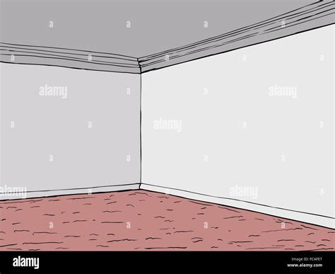 Cartoon empty room with gray walls and red carpeting Stock Vector Image & Art - Alamy