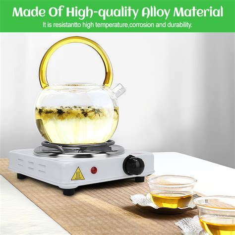 Natures Glow Portable Electric Stove Single Burner W Hot Plate Electric Stove Single Burner