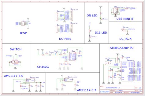 Arduino Uno Ch340g Schematic Arduino Uno R3 Board Pinout Smd