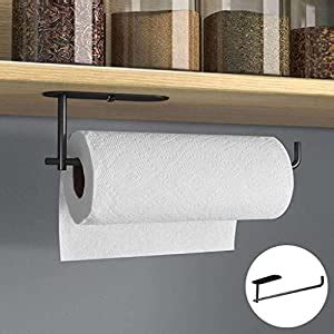 Msiwach Paper Towel Holder Under Cabinet Mount Self Adhesive Paper